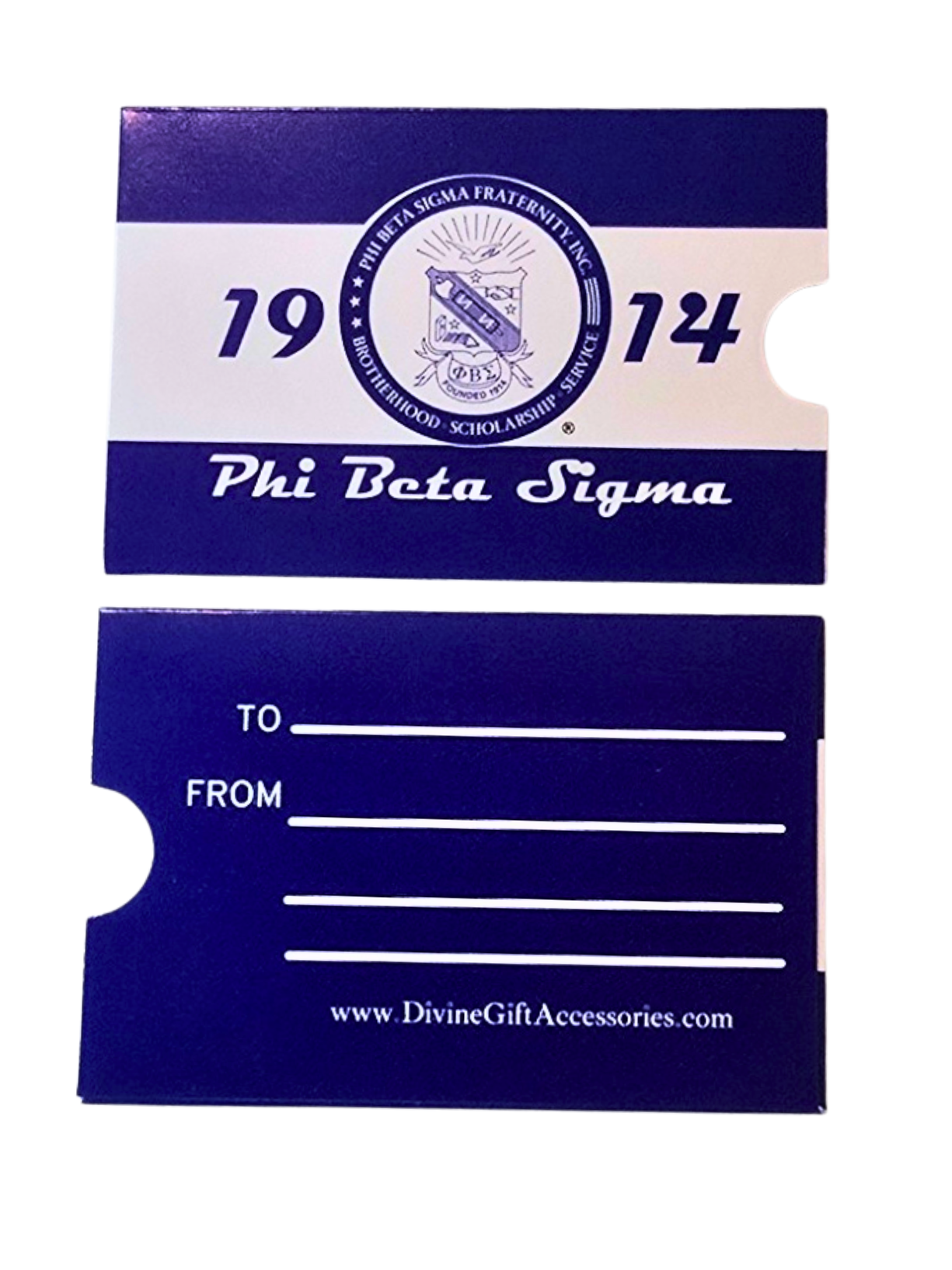 Phi Beta Sigma Gift Card Holders (6 count)