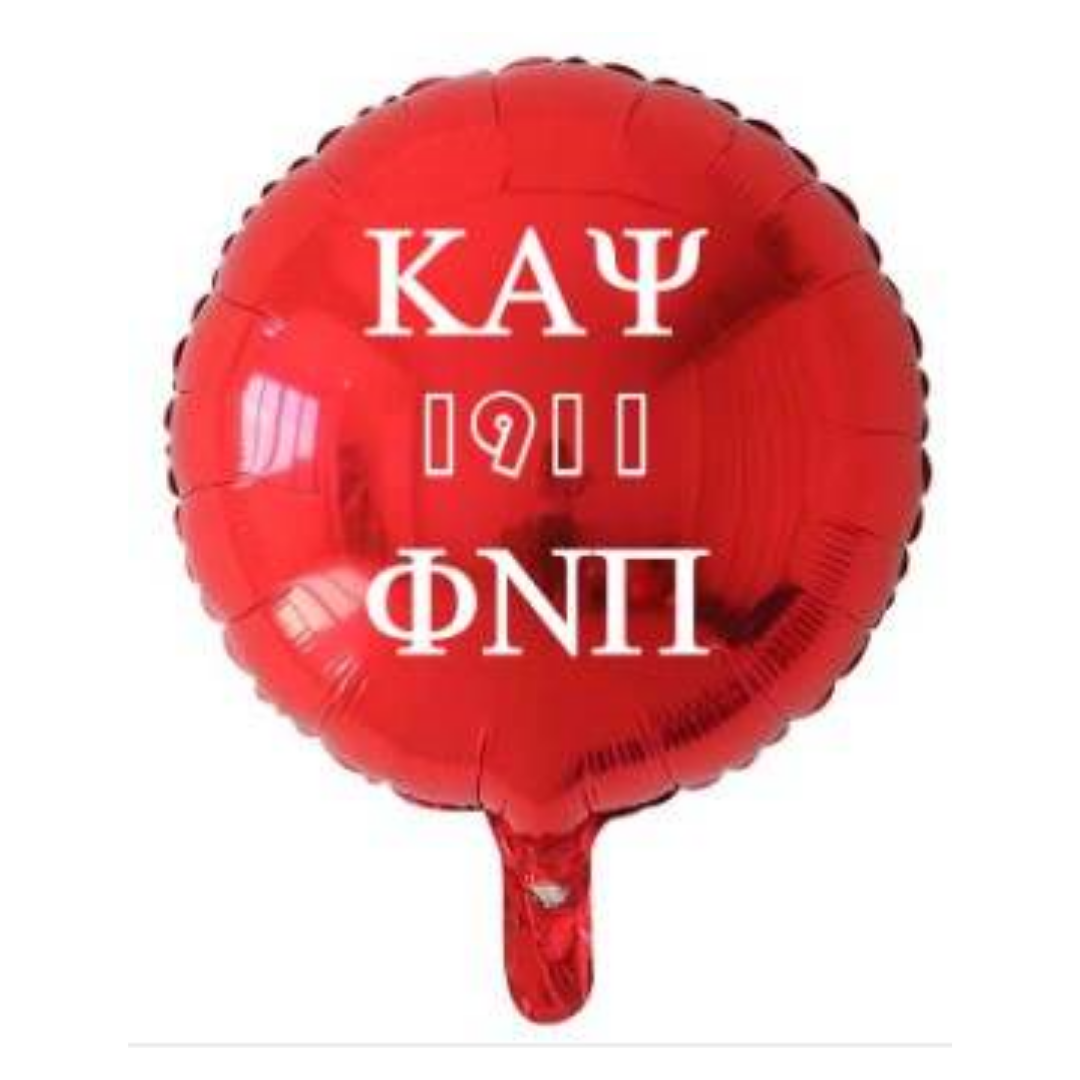 Five (5) Kappa AlphaPsi 18-inch Round Mylar/Foil Balloons