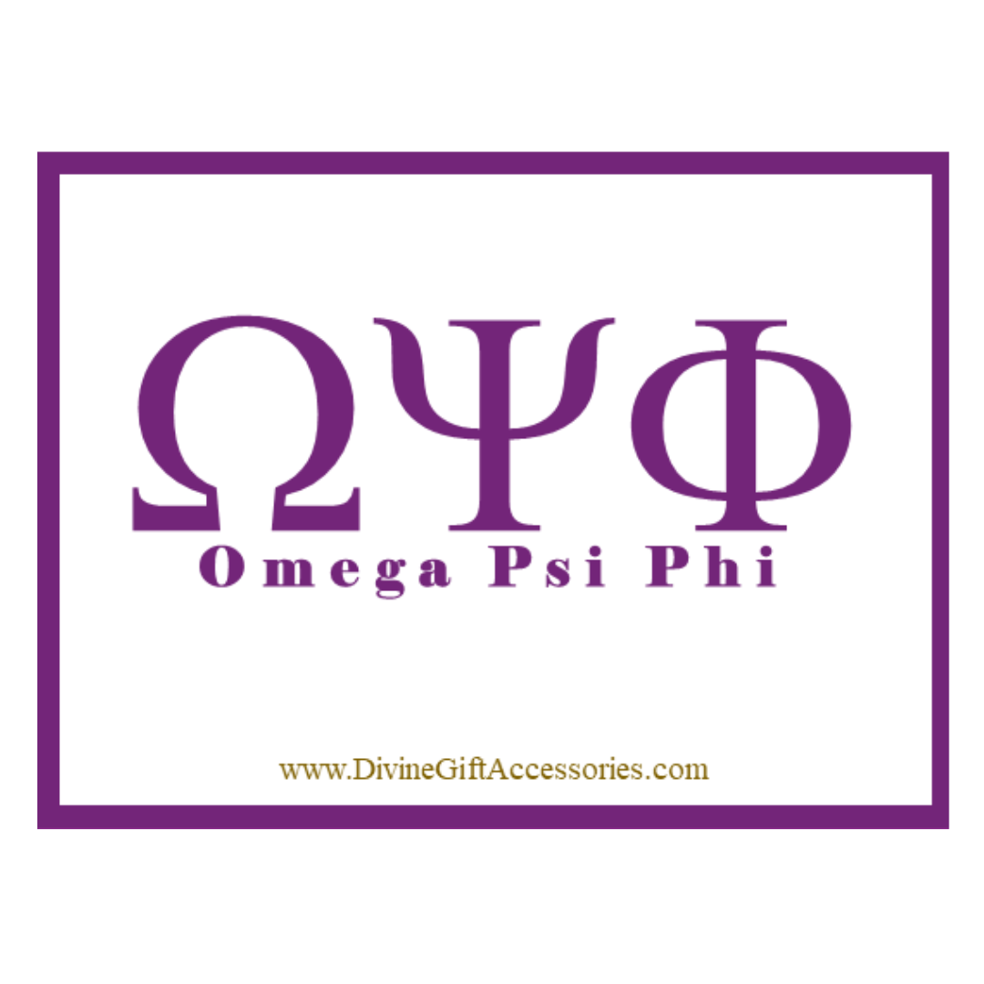Omega Psi Phi Note Cards with envelopes (10 counts)