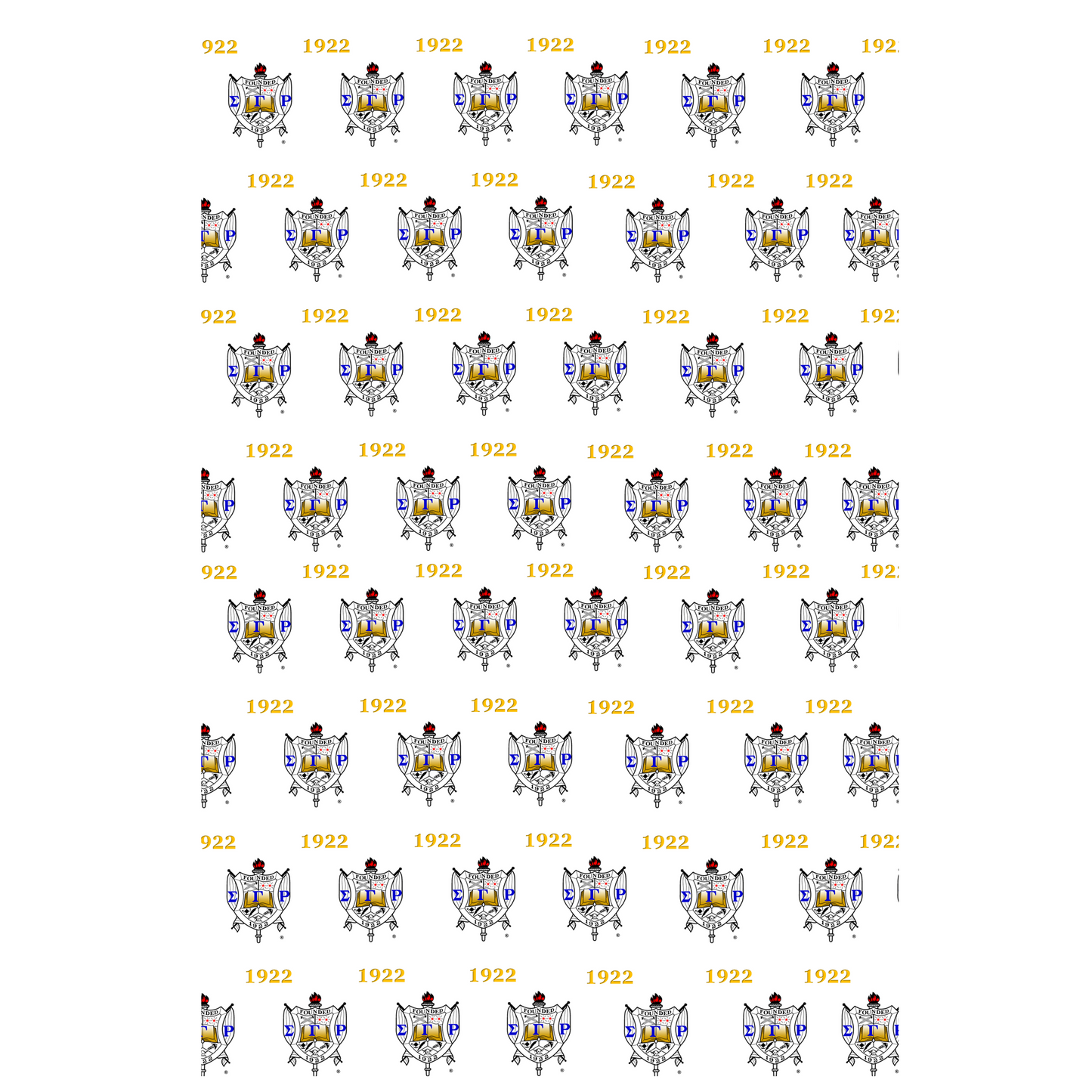 Sigma Gamma Rho Premium Matte Gift Wrapping Paper, 1 roll