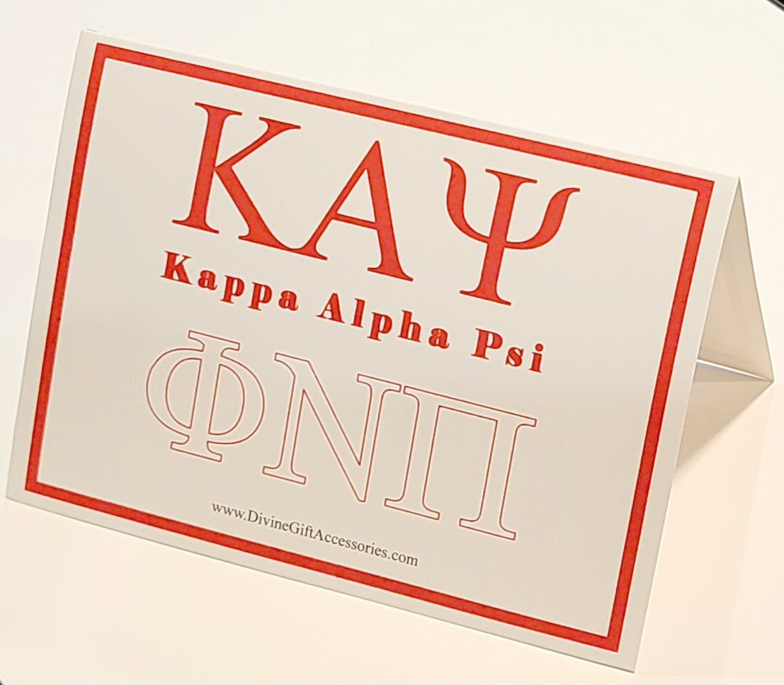Kappa Alpha Psi Note Cards with envelopes (10 count)