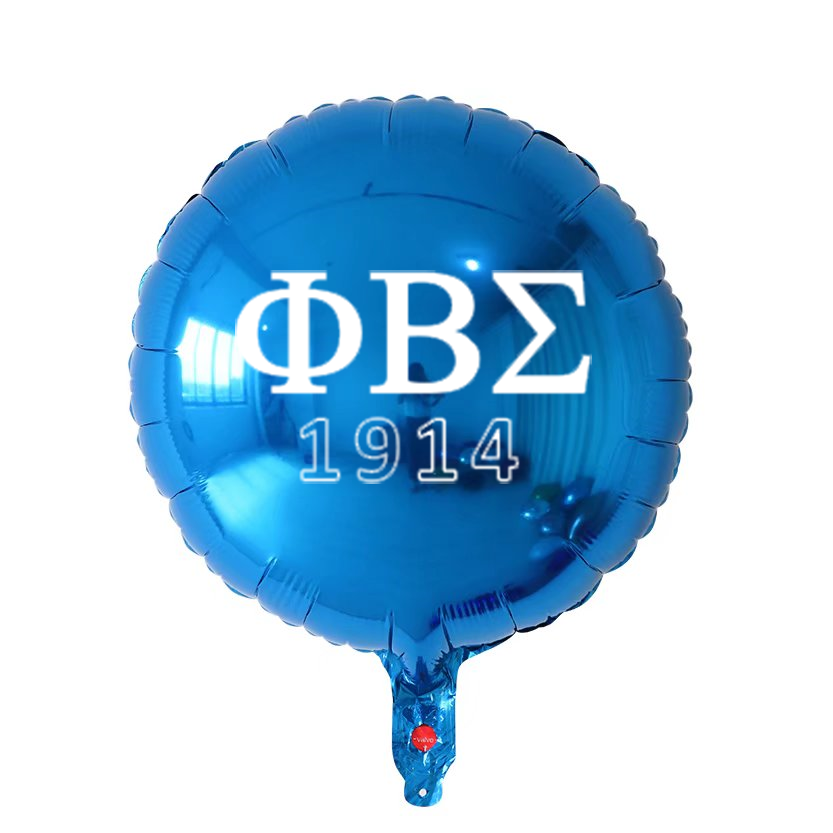 Five (5) Phi Beta Sigma Mylar/Foil Balloons