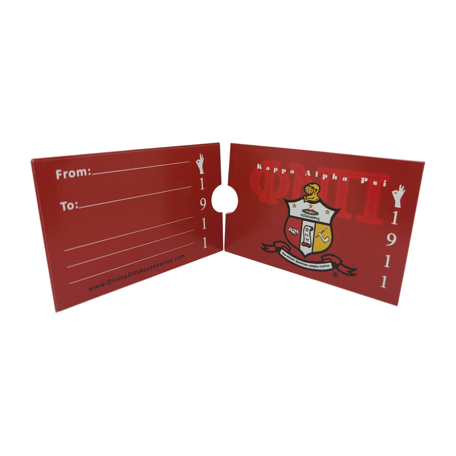 Kappa Alpha Psi Gift Card Holders with envelopes (6 count)