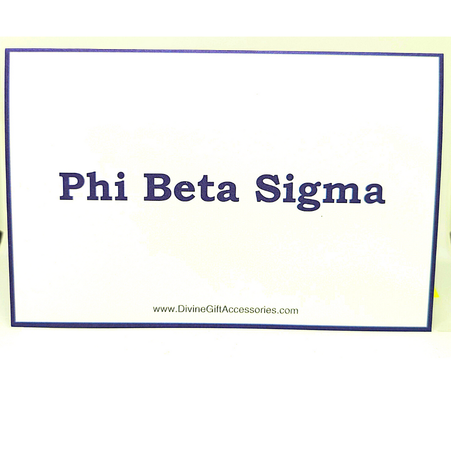 Phi Beta Sigma Note Cards with envelopes (10 count)