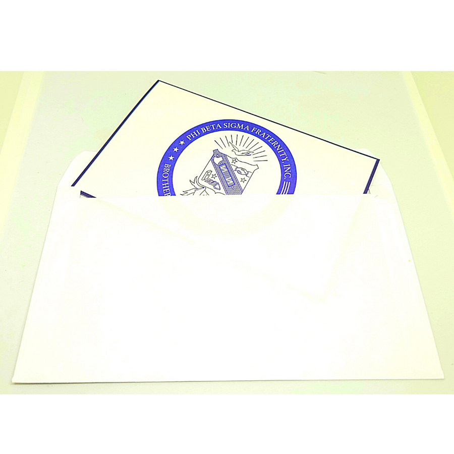 Phi Beta Sigma Note Cards with envelopes (10 count)