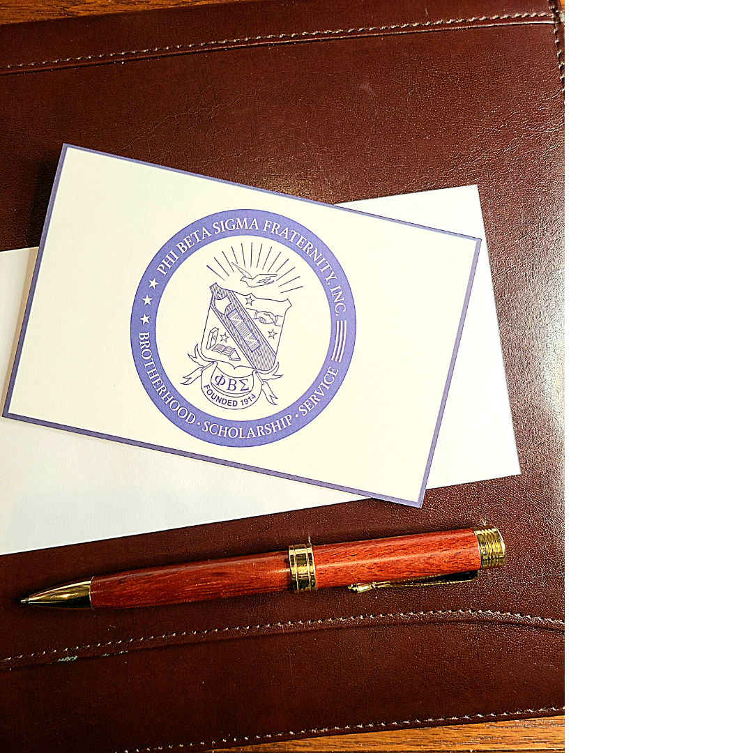 Phi Beta Sigma Note Cards with envelopes (10 count)