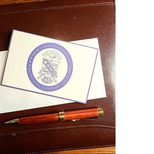 Phi Beta Sigma Note Cards with envelopes (10 count)