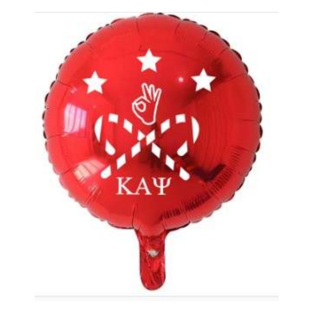 Ten (10) Kappa Alpha Psi 18-inch Round Mylar/Foil Balloons