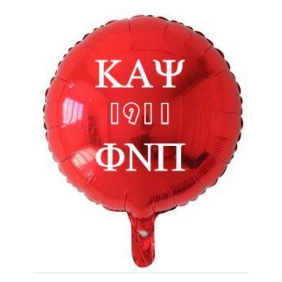 Ten (10) Kappa Alpha Psi 18-inch Round Mylar/Foil Balloons