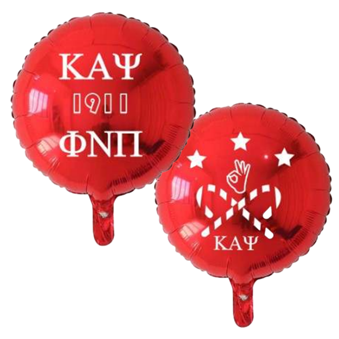 Ten (10) Kappa Alpha Psi 18-inch Round Mylar/Foil Balloons