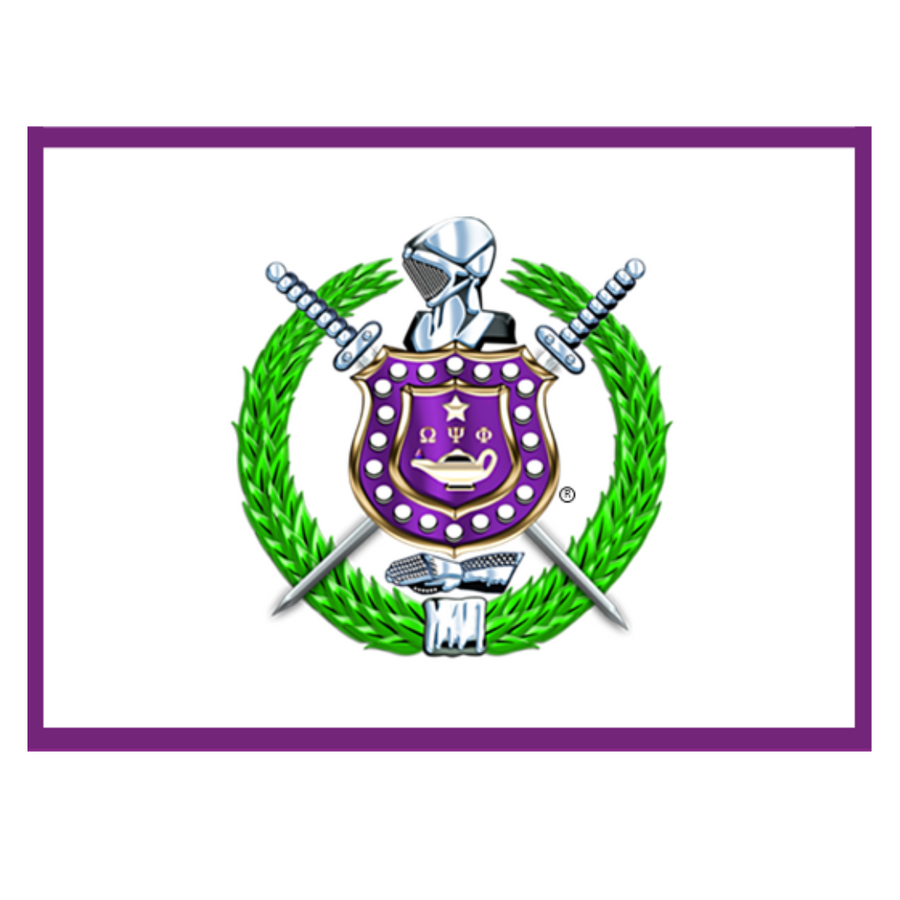 Omega Psi Phi Note Cards with envelopes (10 counts)