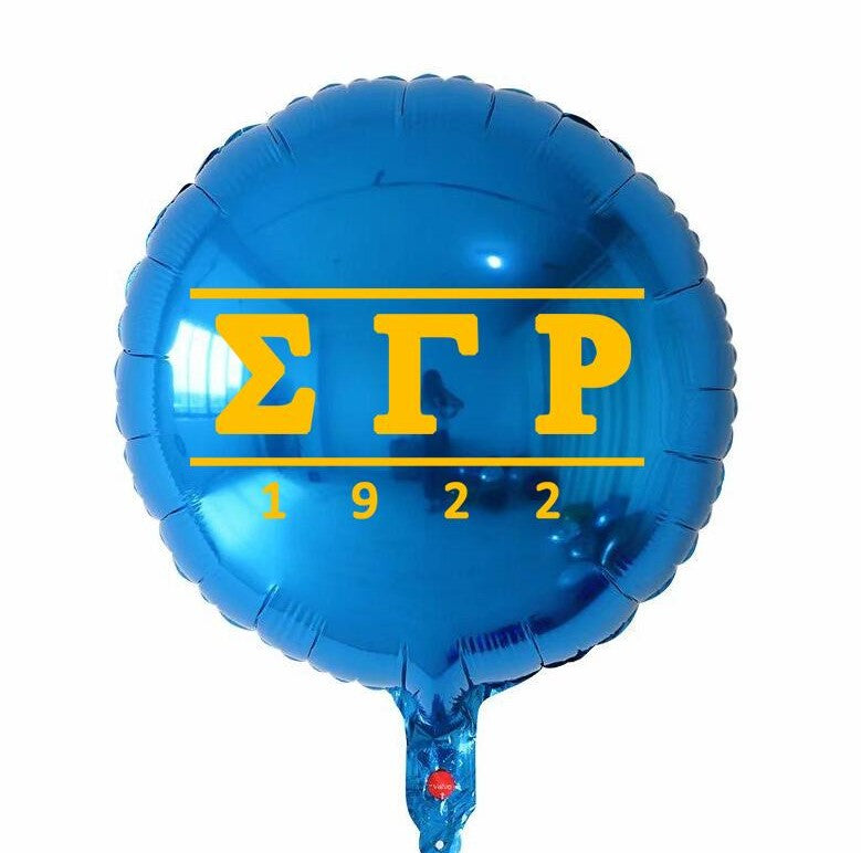 Ten (10) Sigma Gamma Rho Mylar/Foil Balloons