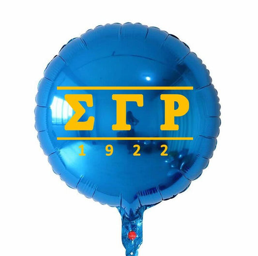 Ten (10) Sigma Gamma Rho Mylar/Foil Balloons