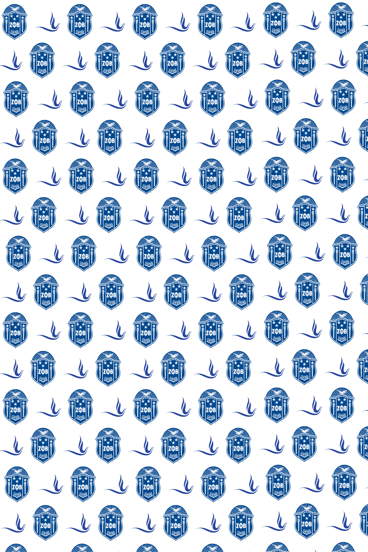 Zeta Phi Beta Premium Matte Gift Wrapping Paper, 1 roll